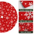 thumbnail image 6 of 48 Inch Christmas Tree Skirt – Velvet Plush Tree Mat, Soft Thickened Polyester with Red Ties, Single-Sided Printing, Available in 30in/36in/48in, Perfect for Holiday Xmas Tree Decoration, 6 of 7