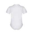 thumbnail image 2 of Aislor Men's Turn-Down Collar Short Sleeve Shirt Button Crotch Leotard One Piece Bodysuit Rompers, 2 of 7
