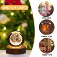 thumbnail image 1 of Luz De Bola De Cristal USB 3D Crystal Ball Night Light Planetary Atmosphere Lamp Art Crafts (Luna) Wdftyju Libre de BPA, 1 of 4