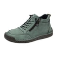 thumbnail image 2 of YOUYEDIAN Orthopedic Shoes for Women Arch Support Work Shoes Breathable Non Slip Slip on Walking Shoes Knitted Mesh Stretch Comfort 2026 New Foam Shoes (Dark Green), 2 of 4