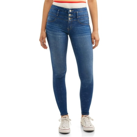 No Boundaries Juniors' triple stack skinny jean (Best Fitting Jeans For Juniors)