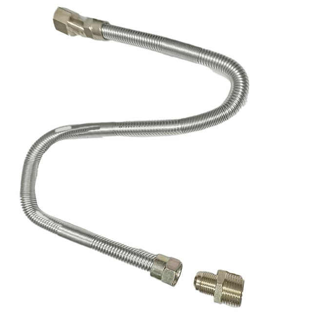 Bgsha Kit de Ligne de Gaz Flexible en Acier Inoxydable Haute Résistance Compatible avec LP