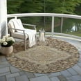 thumbnail image 6 of Addison Rugs Chantille Indoor/Outdoor Traditional Global Chocolate Washable Round Rug, 8' x 8', 6 of 6
