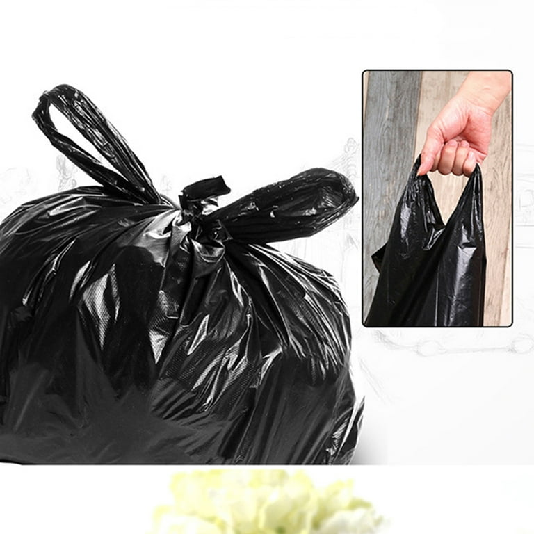 50pcs/Pack Big Garbage Bags Disposable Big Trash Bags Black Heavy
