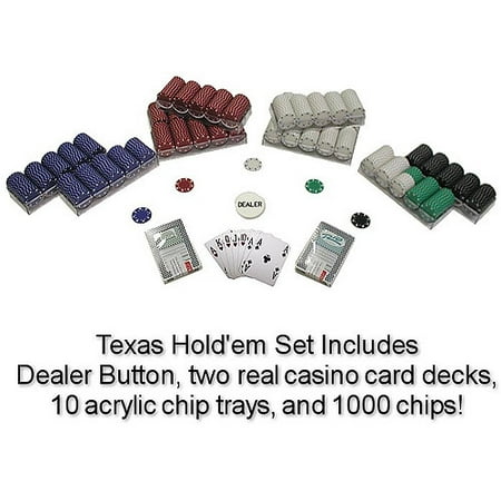 Power Chip - Trademark Poker 1000 Suited 11.5 Gram Poker Chips Texas Hold'Em Set