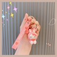 thumbnail image 2 of LLavero de Hello Kitty Sanrio para mujer, bonito llavero de Cinnamoroll Kuromi, My Melody, juguetes para niños, Pompón, Purin, regalos de navidad Fivean unisex, 2 of 2