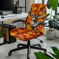 thumbnail image 2 of Renewold Deer Camo Hunting Forest Maple Gold Office Chair Cover Decorative Rotating Chair Slipcover Soft Stretch Chair Protector Cover for Desk Computer Chair with Elastic Bottom, S, 2 of 7