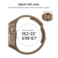 thumbnail image 5 of SURITCH Sport Band with Case for Apple Watch iWatch Series 9/8/7/6/5/4/SE2/SE 41mm 40mm, Soft Silicone Shockproof Protective, Brown, 5 of 5
