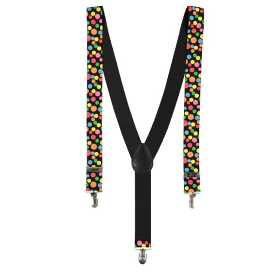 Dress Up America Dot Adjustable Y Back Suspenders for Adults - Unisex