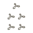 thumbnail image 3 of Guardoinrt Durable Titanium Pendant Gift For Yourself Or Loved Ones Built To Last Titanium Trilateral Keychain Alloy Finger Tiger Titanium Pendan 5Set, 3 of 6
