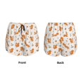 thumbnail image 5 of Lsque Cute Squirrel Fall Printed Women's Running Shorts with Liner Pockets,Elastic Quick Dry Workout Athletic Gym Yoga Shorts,Womens High Waist Shorts-X-Large, 5 of 9