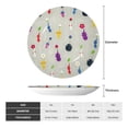 thumbnail image 4 of Lsque Pikmin Pattern Ceramic Decorative Plate Decorative Plates with Display Stand Personalized Porcelain Plate Ceramic Ornaments for Wall Hanging Decoration-8in, 4 of 6