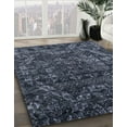 thumbnail image 2 of Ahgly Company Indoor Rectangle Abstract Slate Blue Grey Abstract Area Rugs, 2' x 5', 2 of 6