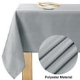 thumbnail image 2 of PiccoCasa Tablecloth Dining Table Cover Protector Indoor Light Gray 55 x 63 Inch, 2 of 7