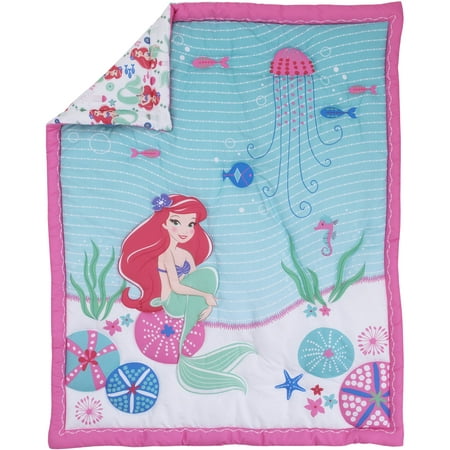 Disney Ariel Ocean Beauty 4pc Crib Bedding Set (Best Crib Bedding Brands)