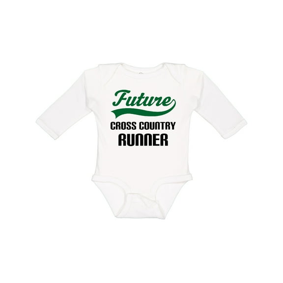 Inktastic Future Cross Country Runner Boys Long Sleeve Baby Bodysuit