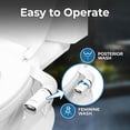 thumbnail image 2 of Geniebidet Bidet Attachment For Toilet - Ultra-Slim Left Handed Hygienic Bidet Attachment For Existing Toilets - Bidet Toilet Seat Attachment With Pressure Controls - Travel Bidet Included, 2 of 5