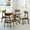 Medium Brown, variant on 5 Piece Dining Table Set, 2 Solid Wood Yumiko Chairs w Rolf Round Dining Table, Kitchen Set for Two, Dining Room Set, Medium Brown Color