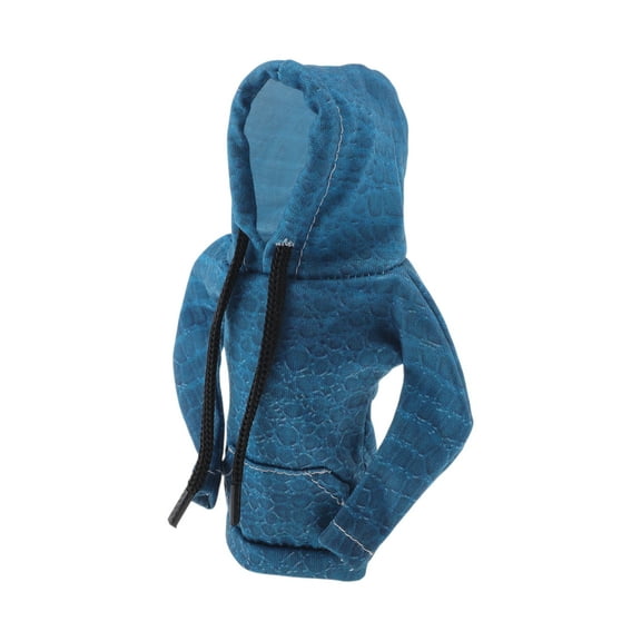 Unique Bargains Gear Shift Knob Cover Car Shift Knob Hoodie Blue Green Polyester 6.3"x5.12" 1 Pc Digital Printing