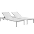 thumbnail image 4 of Modway Shore Outdoor Patio Aluminium Chaise, Set of 2, Multiple Colors, 4 of 16