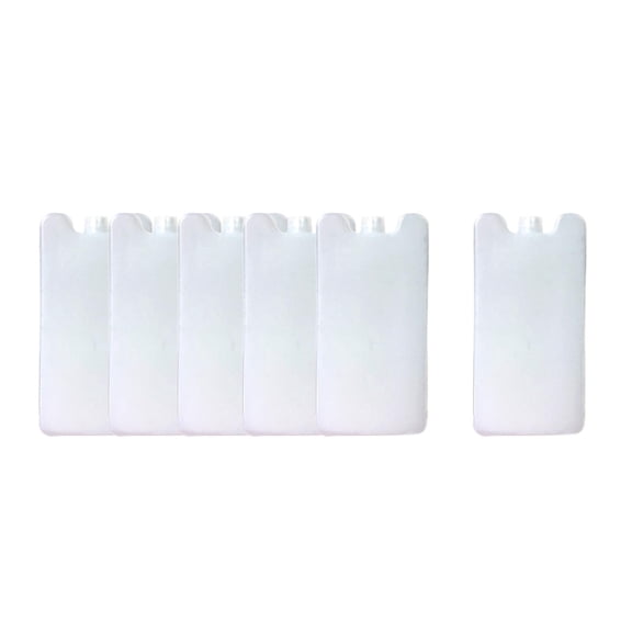 Wswqop 6 Pieces Ice Pack for Coolers Freezer Pack Leakproof Portable Reusable Lunch Box 8cmx2cmx17cm
