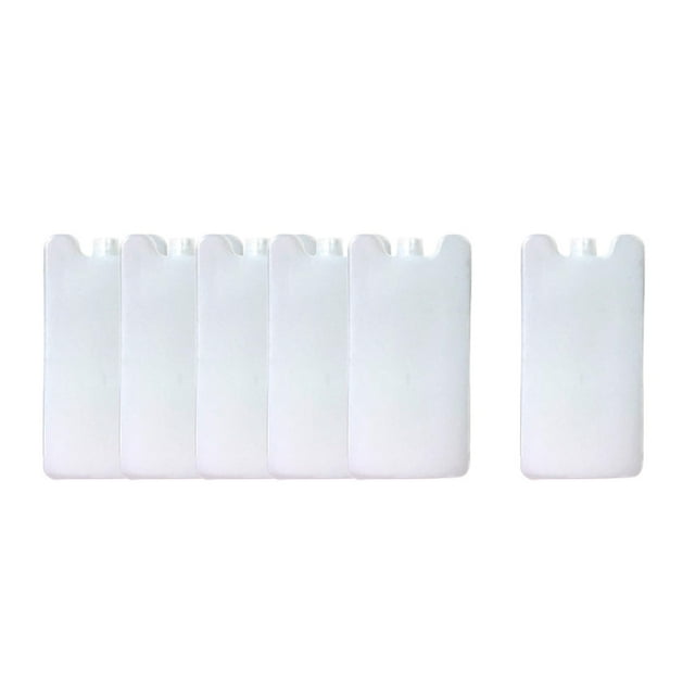 6 piezas de paquete de hielo para hieleras, loncheras, hieleras, paquete de enfriamiento reutilizable a prueba de fugas para 8 cm x 2 cm x 17 cm