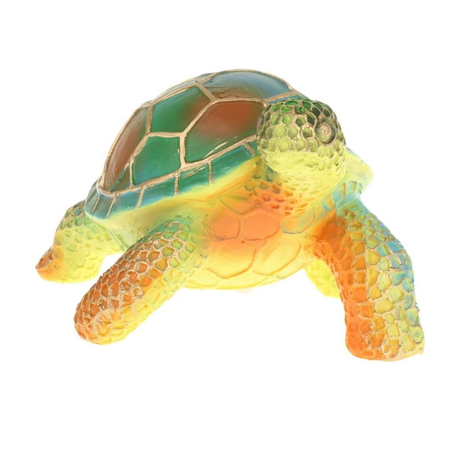 Lámpara de mesa de animales de resina, adorno de luz de ambiente, lámpara de noche creativa, luces de escritorio para habitación de niños, dormitorio Tortuga