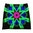 thumbnail image 6 of Floral Abstract Vibrant Kaleidoscope Symmetry Women's Shorts Non-Slip Single Pocket A-line Trouser Skirt Summer Shorts Casual Shorts for Women, 6 of 7