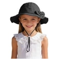 thumbnail image 3 of Youth-Bucket-Hat for Boys Girls,Kids Summer Solid-Cotton Sun-Beach-Hat Fisherman-Cap for Teens(Black,2-5 Years), 3 of 5