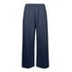 thumbnail image 2 of Gibobby pantalones de vestir mujer Pantalones largos de pierna ancha informales sueltos ligeros de cintura alta elásticos para mujer con bolsillo (Azul marino, S), 2 of 5