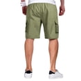 thumbnail image 5 of Cargo Shorts for Men Knee Length Elastic Waist Athletic Shorts with Pockets Summer Casual Outdoor Hiking Short, 2XL, 5 of 7