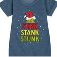 thumbnail image 3 of Dr. Seuss - The Grinch Stink Stank Stunk - Toddler And Youth Girls Fleece Dress, 3 of 5