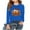 Blue, variant on WMTBSRSW Girls Funny Thanksgiving Shirts Loose Casual Long Sleeve Pullover Tops Boasic Round Neck Graphic T Shirts
