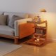 thumbnail image 4 of X & D-sofá lateral de madera maciza, varios muebles móviles para sala de estar con ruedas, armario lateral, mesita de noche, mesa pequeña de café sencilla para el hogar, 4 of 4