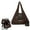 C, variant on Keychain Tote Bag Foldable Expanfable Leather Mini Shoulder Purse Handbags with Key Ring for Daily Errands