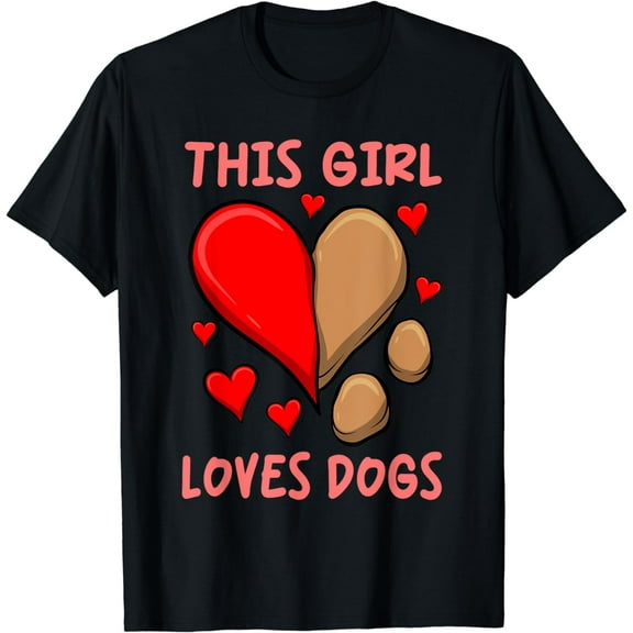 Shirts With Dogs On Them For Girls This Girl Loves Dogs T-Shirt