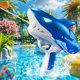 thumbnail image 1 of Juguete de agua totalmente automático con luces, el mejor juguete de agua de verano para niños con acción de fuego y aspersor de tiburón., 1 of 9