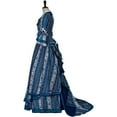 thumbnail image 3 of Women's Blue Ball Gown Vintage Evening Dress, 3 of 7