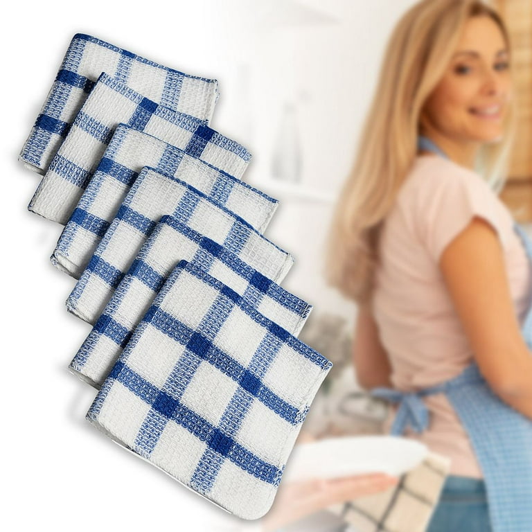 Shop LC Kitchen Towels Dish Cloths, Set of 24, 100% Cotton