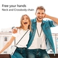 thumbnail image 6 of AHABIPERS Phone Lanyard Neck Strap, Leather&Metal Lanyard Purse Chain, Universal Phone Chain for Smart Phone Cases, Most Bag - Black, 6 of 7