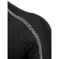thumbnail image 7 of YiZYiF 2Pcs Men Latin Ballroom Dance Leotard Outfits Bodysuit Top with Tassels Flare Pants Dancewear Black L, 7 of 7