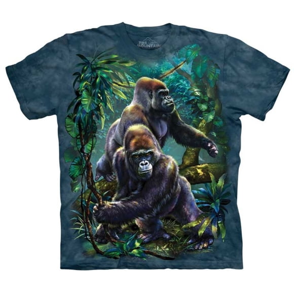 The Mountain GORILLA JUNGLE Medium Blue Youth Unisex T-Shirt