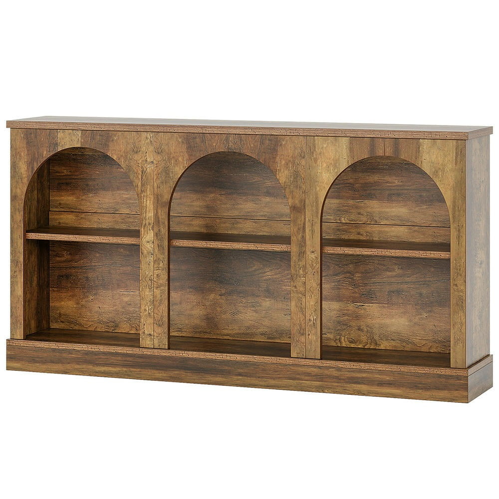 Resenkos Entryway Table, Console Sofa Table,63" Console Table, Farmhouse Entryway Table with 3 Tier Storage