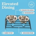 thumbnail image 5 of Vibrant Life Small 1.5-Cup Elevated Pet Double Diner, Silver, 5 of 9