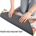 thumbnail image 3 of 70x26 Inch Yoga Towel, Sweat Absorbent Non-Slip Mat for Hot Yoga, Pilates & Fitness,French Fries Red Box White Orange Dot Pattern, 3 of 5