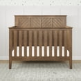 thumbnail image 3 of Child Craft Atwood 4-in-1 Convertible Crib, Chevron Panel Design, 3 Mattress Heights, Cocoa Bean Brown, 3 of 8