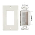 thumbnail image 1 of Wi4You Brush Placa de pared blanca Decora Cerda Placa de pared de una, 1 of 2