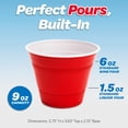 thumbnail image 3 of GoBig 9 oz Plastic Party Cups for Wine & Cocktails - 100 Count Disposable Plastic Cups for Alcohol, 3 of 6
