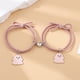 thumbnail image 4 of Pulseras magnéticas de 2 piezas para hombre y mujer, brazalete con colgante de fantasma de dibujos animados, corazón creativo, joyería de Amistad BFF, 4 of 5