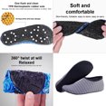 thumbnail image 2 of Fearlessin 1 Pair Beach Shoes Anti-skid Elastic Quick Dry Barefoot Socks Outside Comforatable Swim Underwater Diving Children Gray XL, 2 of 6